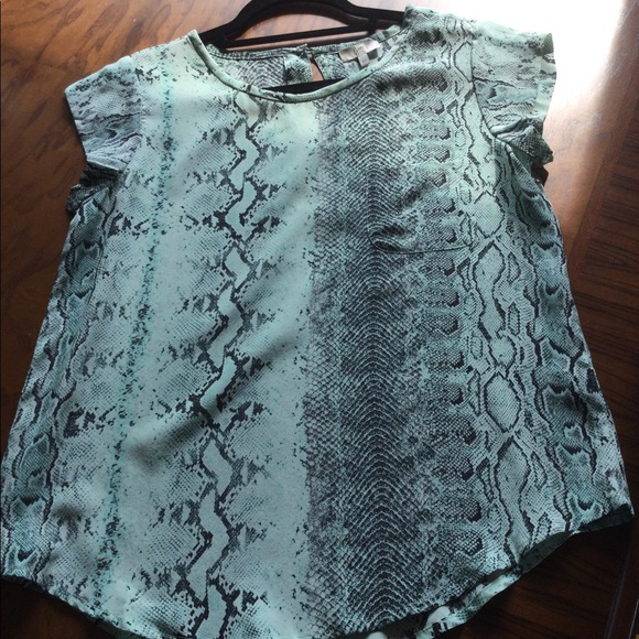 joie snakeskin blouse